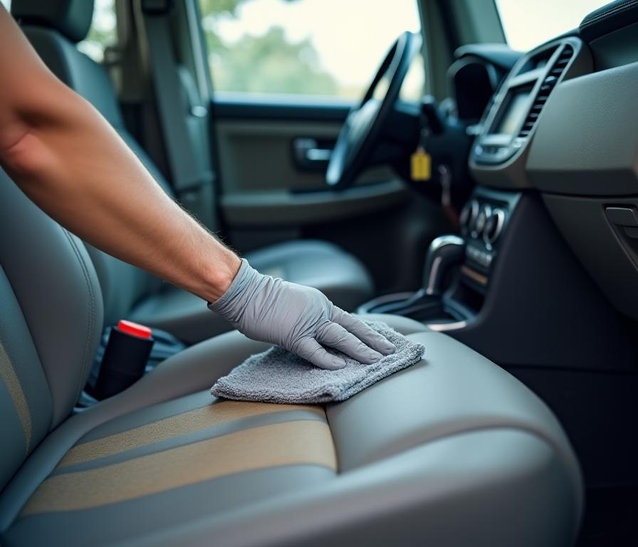 Pulizia professionale interni auto con prodotti certificati